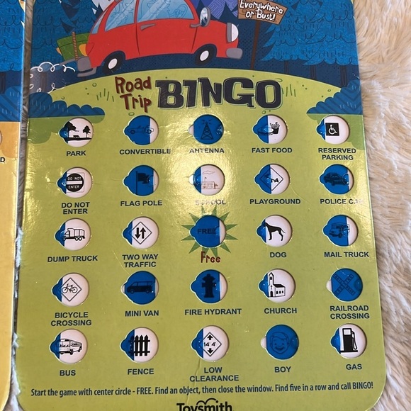 7 Road auto car trip bingo cards - Picture 6 of 8